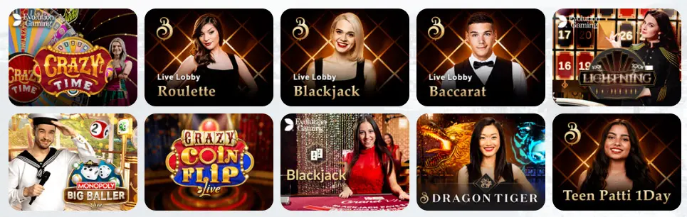 Jeux de casino en direct Touch Casino