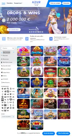 l'application et interface TOUCH CASINO
