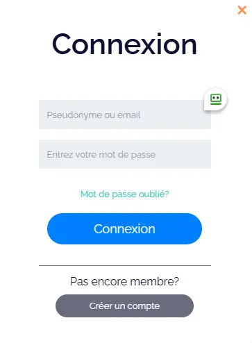 Connexion des membres du Touch Casino